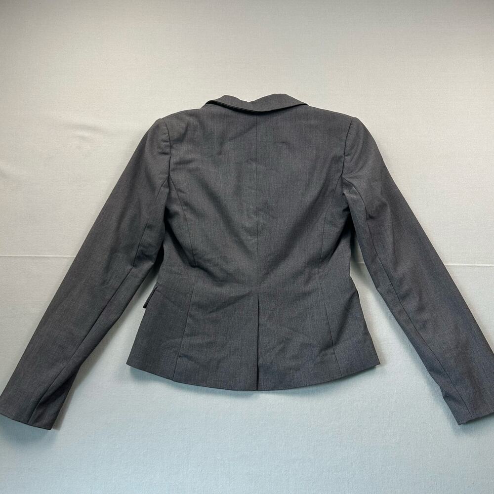 Calvin Klein Blazer Two Button Lux Blazer Dark Charcoal Gray 2 Lined Officerwear - Picture 7 of 9
